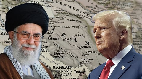 Ayatollah Khamenei and President Trump