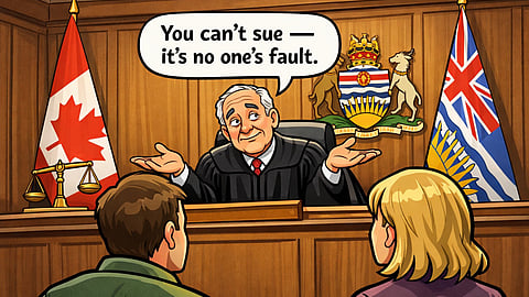 You can't sue — it's no one's fault