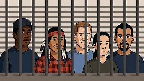 Behind bars