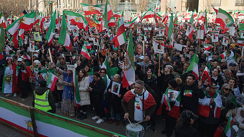 Protestors in Vancouver