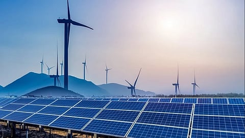 Windmills and solar farms