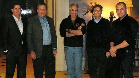 Bill Gates alongside Jeffery Epstein