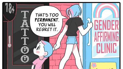 "Gender Affirming" Clinic Cartoon