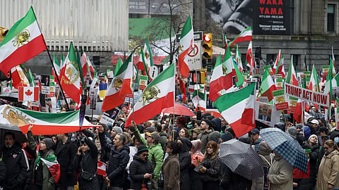 Protestors in Vancouver