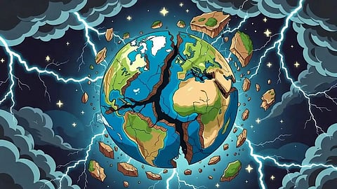 World breaking apart