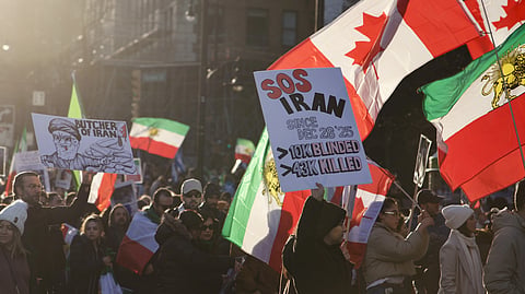 Protestors in Vancouver