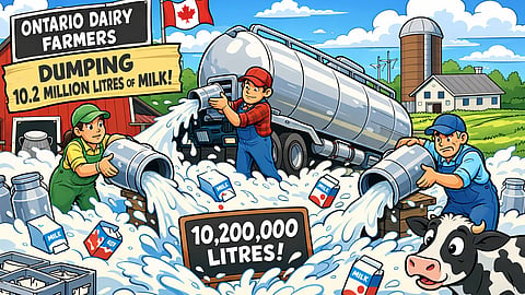 Milk dumping