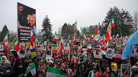 Free Iran protest in North Van
