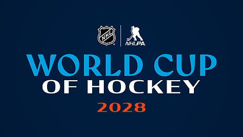 A poster for the 2028 World Cup of Hockey.