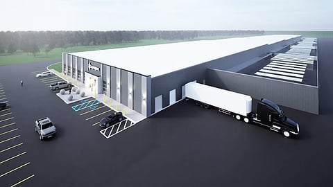 Rendering of a proposed AI data centre in Olds, AB.