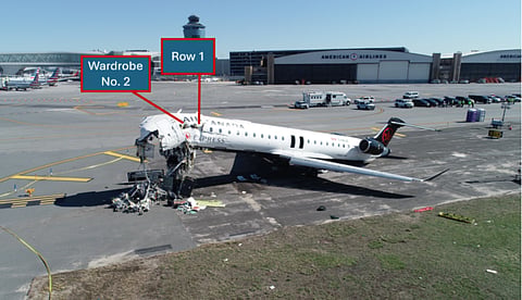 Air Canada wreckage