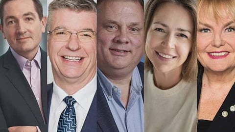 Five candidates faced off at the Conservative leadership debate hosted by the Canada Strong and Free Network in Vancouver on Friday night.