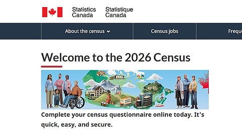 Statistics Canada screenshot