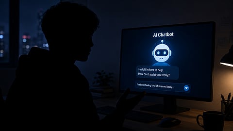 Talking to an AI chatbot