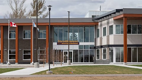 The Strathmore Municipal Building is seen in a photo from June 2021.