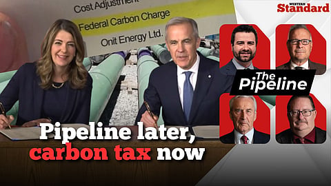 Pipeline later, carbon tax now