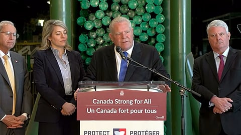 Doug Ford and Melanie Joly in Sault St. Marie 