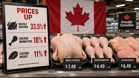 Chicken price increase in a year 