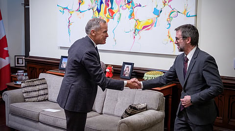 Mark Carney (Left) Steven Guilbeault (Right)