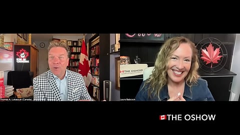 Thomas Lukaszuk speaking with Laura Babcock on The OShow