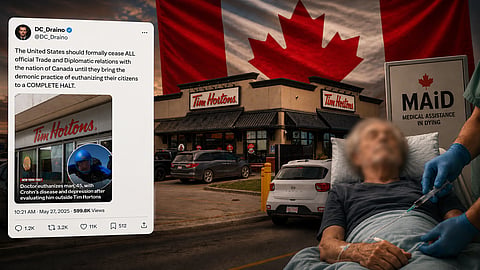 Tim Hortons MAiD; X Mark Lynch tweet