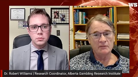 Dr. Robert Williams speaking about Alberta's new iGaming strategy. 