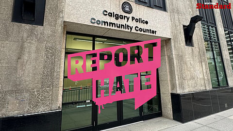 "Report Hate" Calgary Police Service, Downtown Calgary