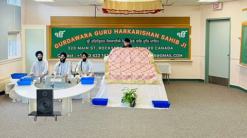 Photoshopped image of inside old Rockyford school 