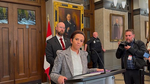 Melissa Lantsman speaking at presser on AI strategy and economy
