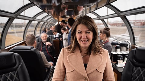 Danielle Smith is a well known fan of rail.