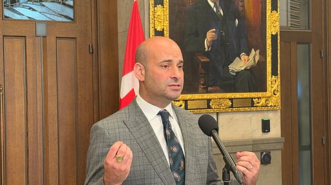 Caputo speaking to reporters