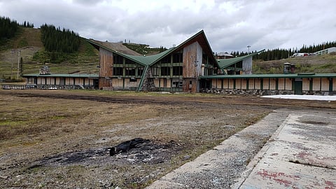 The shuttered Fortress Mountain Ski Resort. 