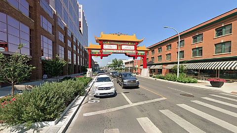 A design image of Edmonton's Chinatown Gate Project