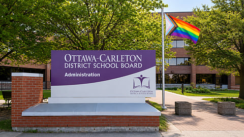 Ottawa-Carleton District School Board with pride flag