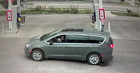 The suspected van involved in a reported attempted child luring in Edmonton's southwest. 