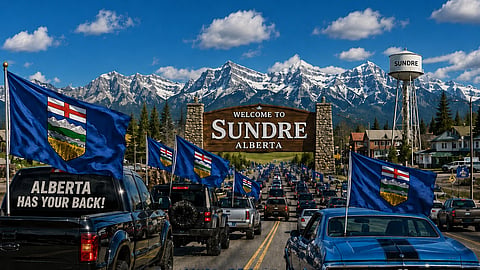 Following the cancellation of the Sundre Pro Rodeo parade earlier this week, a group of Alberta independence supporters are organizing a “cruise” through Sundre this Saturday.