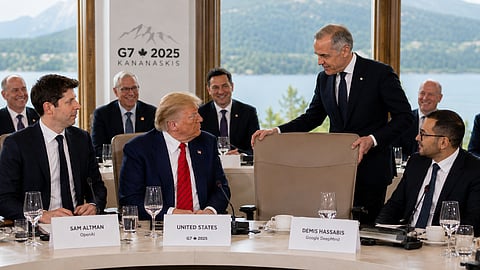 Carney swaps chairs with Trump at G7 meeting