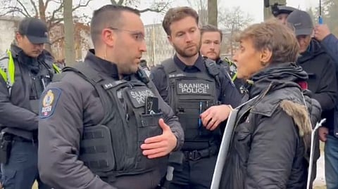 University of Victoria trespass charge against Frances Widdowson stayed after campus arrest

