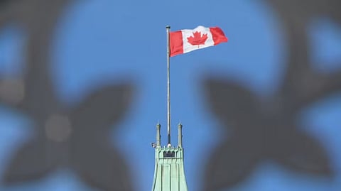 Peace Tower flag