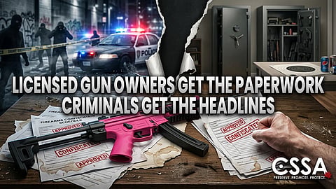 Licenced gun owners get the paperwork — criminals get the headlines