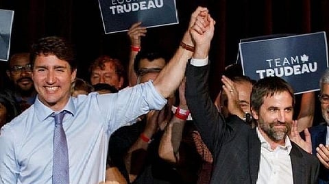 Justin Trudeau and Steven Guilbeault