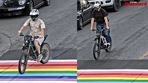 Langley RCMP is facing a wave of criticism after issuing a release asking the public to help identify three youths accused of vandalizing a newly painted Pride rainbow crosswalk in Fort Langley.