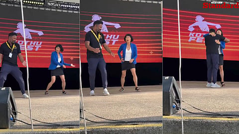 Olivia Chow dancing at Kothu Fest