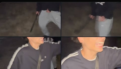 Suspect photos from the July 3, 2026, assault with a weapon near Beacon Hill Park in Victoria, BC. Witnesses allege one of the individuals produced a machete during the confrontation.