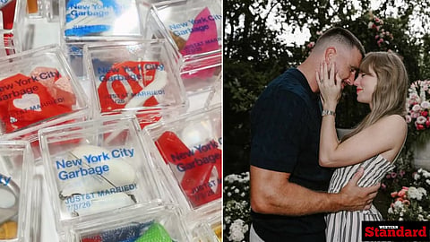 WATCH: Taylor Swift and Travis Kelce’s wedding garbage turns into $25 souvenir 