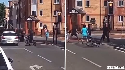 WATCH: Machete brawl breaks out on Manchester street