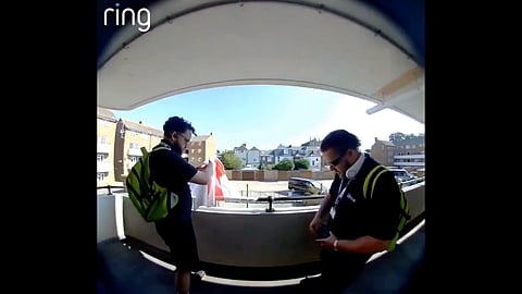 Portsmouth Council workers caught on a doorbell camera removing England flags ahead of World Cup semifinal against Argentina
