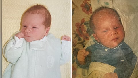 Jeremy Morrison and Kyle Bylin as babies