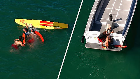 Felony suspect dives into Pacific Ocean to escape LAPD