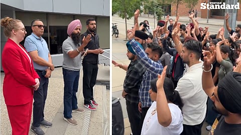 Hundreds of international students are protesting after their Post-Graduation Work Permit applications were rejected.